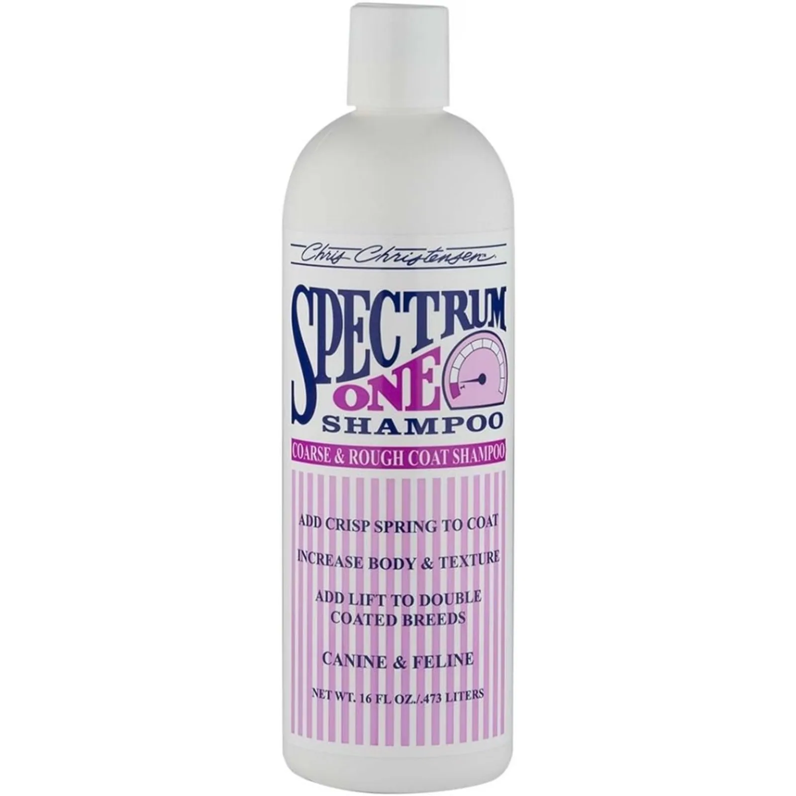 Chris Christensen Spectrum One 16 oz coarse and rough coat dog shampoo